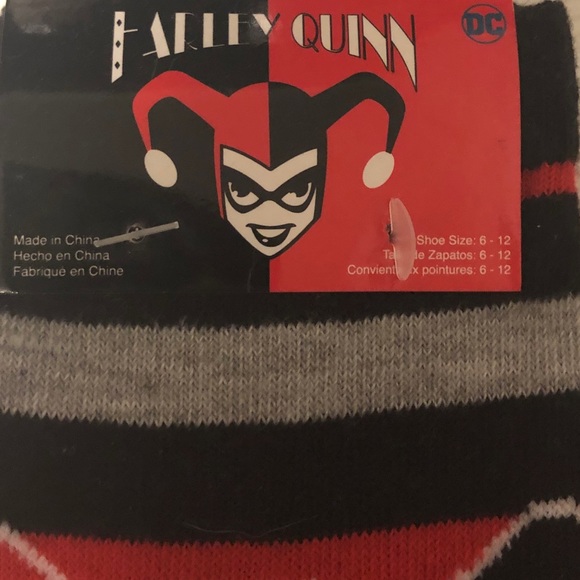 New Harley Quinn Knee-high socks - Picture 2 of 4